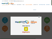 Tablet Screenshot of mapmystep.com